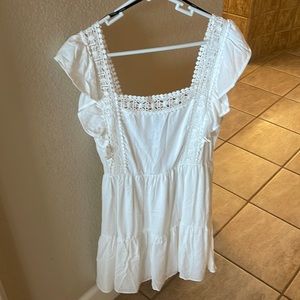 Brand new cute white summer dress, forever 21 brand new with tags